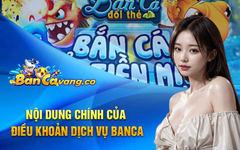 Nội dung chính của điều khoản dịch vụ banca